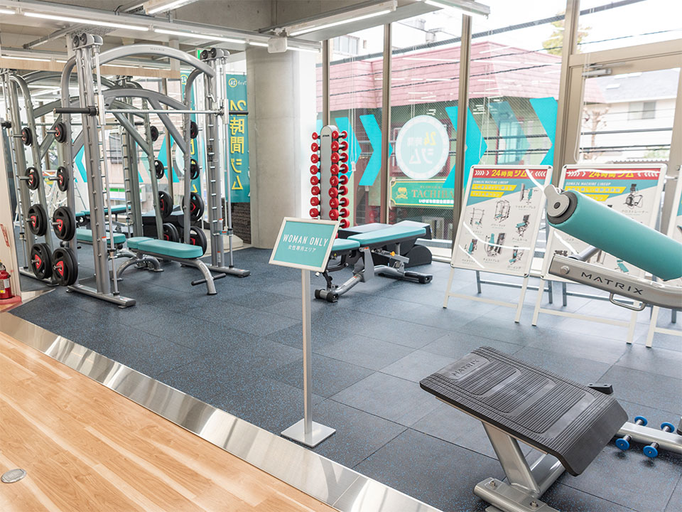 女性が気になる部分に特化女性専用エリア完備